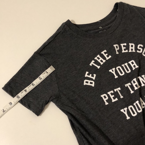 FIFTH SUN Be The Person Your Pet Thinks You Are Grey T-Shirt, Sz X Small - Picture 10 of 13